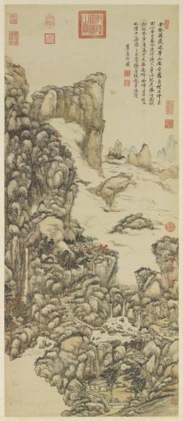 清王原祁華山秋色　軸