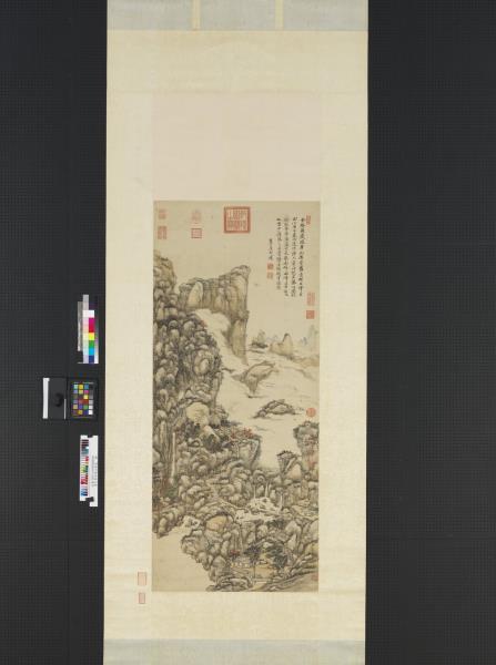 清王原祁華山秋色　軸