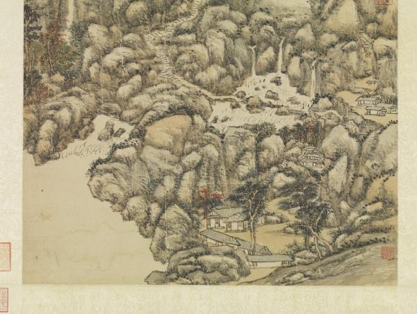 清王原祁華山秋色　軸