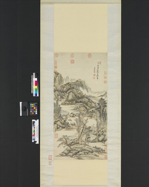 清王原祁倣黃公望山水　軸