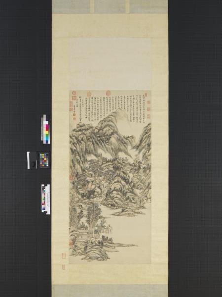 清王原祁倣黃公望山水　軸