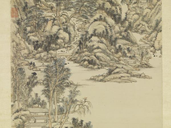 清王原祁倣黃公望山水　軸