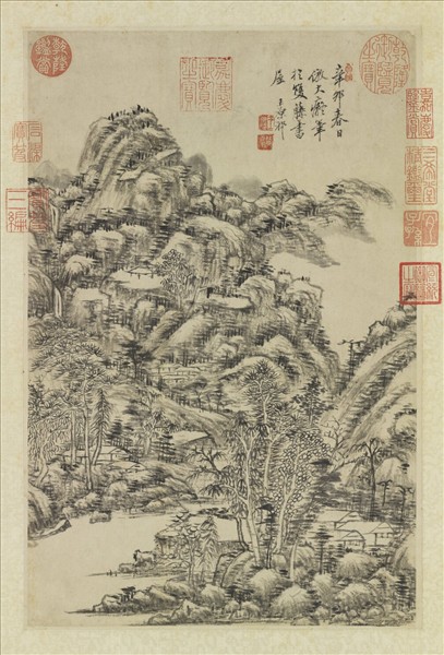 清王原祁仿黃公望山水　軸