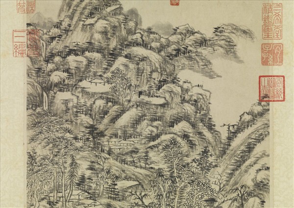 清王原祁仿黃公望山水　軸