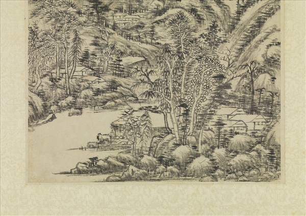 清王原祁仿黃公望山水　軸