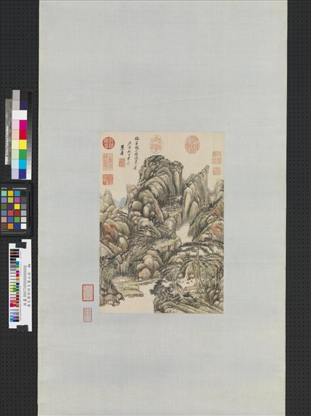 清王原祁仿王蒙山水　軸