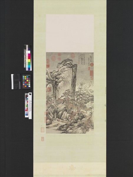 清黃鼎秋日山居　軸