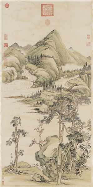 清永瑢畫山水　軸