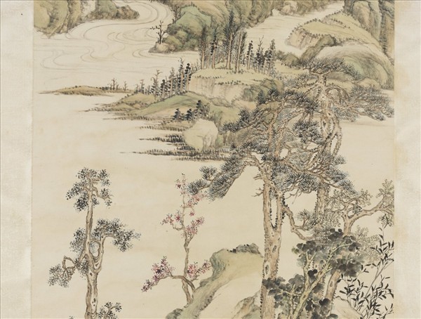 清永瑢畫山水　軸