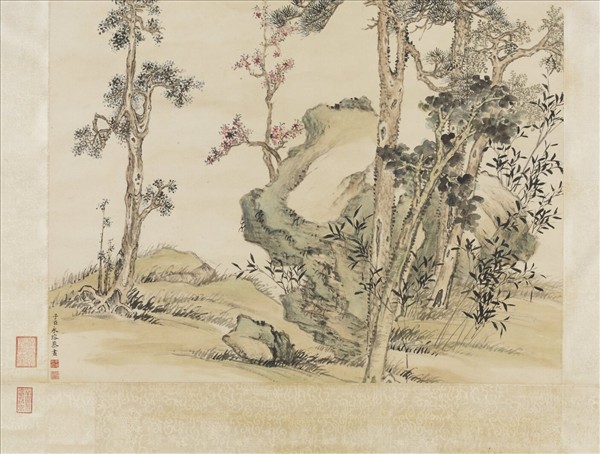 清永瑢畫山水　軸