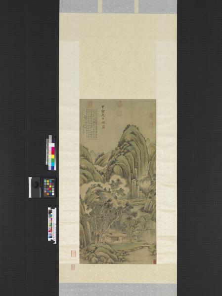 清允禧山靜日長圖　軸