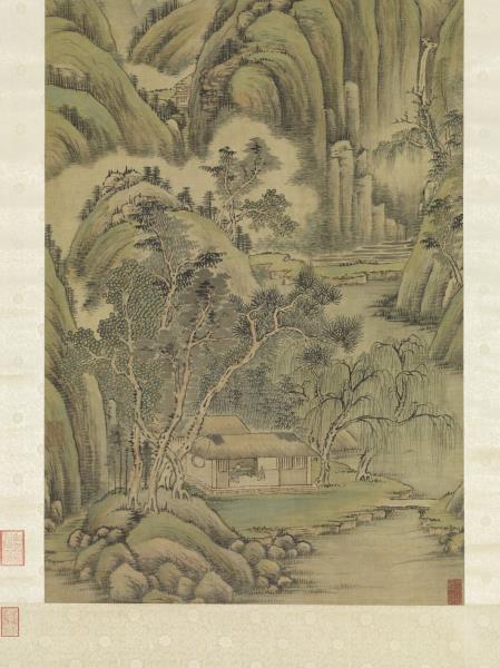 清允禧山靜日長圖　軸