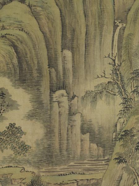 清允禧山靜日長圖　軸