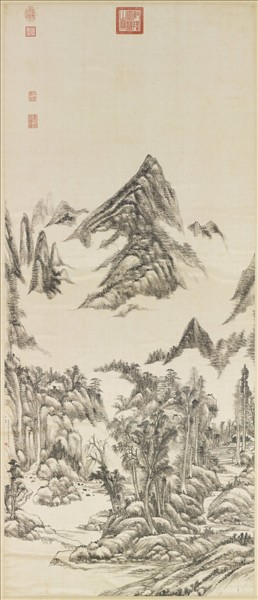 清王原祁山水　軸