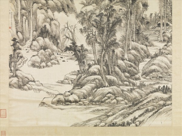 清王原祁山水　軸