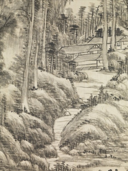 清王原祁山水　軸