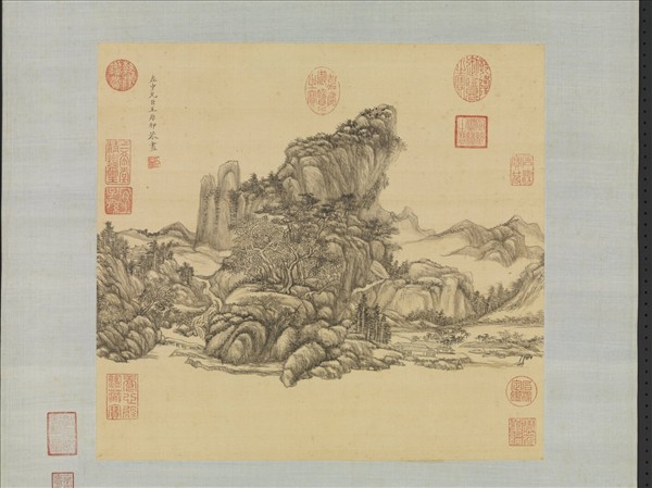 清王原祁畫山水　軸