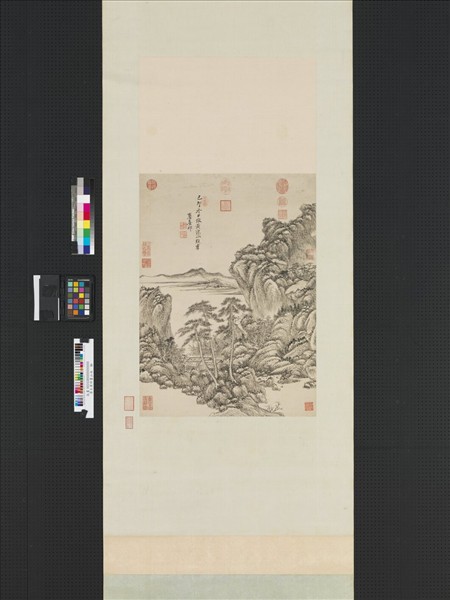 清王原祁畫山水　軸