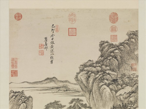 清王原祁畫山水　軸