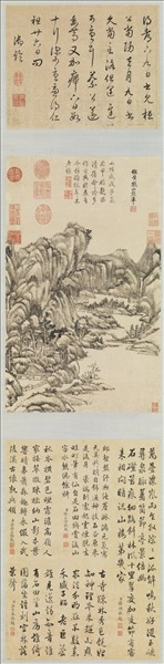 清王原祁畫山水　軸