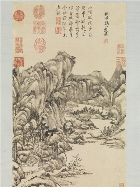 清王原祁畫山水　軸