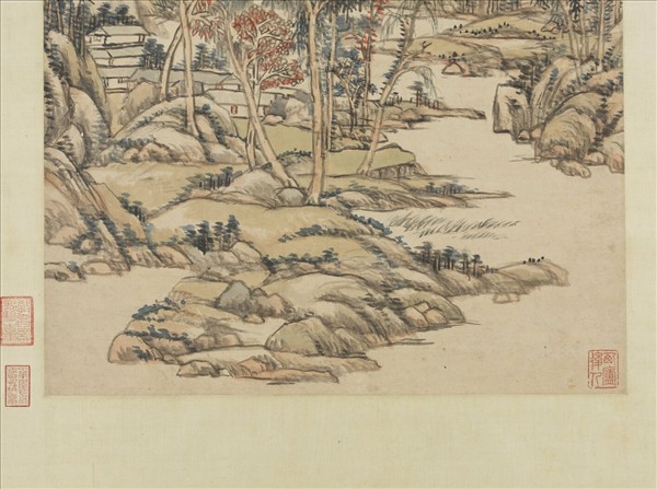 清王原祁秋山圖　軸