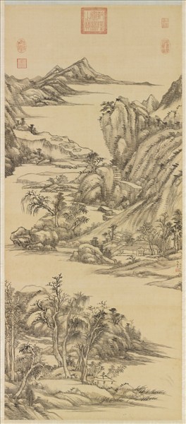 清王原祁江山清霽圖　軸