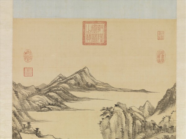 清王原祁江山清霽圖　軸