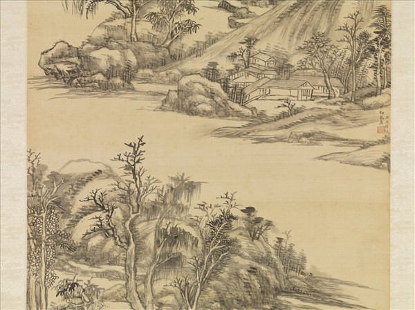 清王原祁江山清霽圖　軸