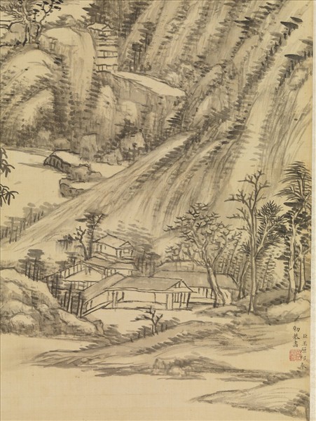 清王原祁江山清霽圖　軸