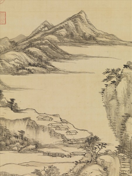 清王原祁江山清霽圖　軸