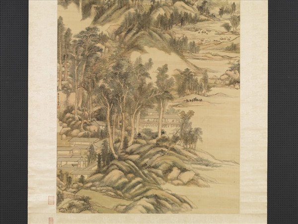 清王原祁雲山無盡圖　軸