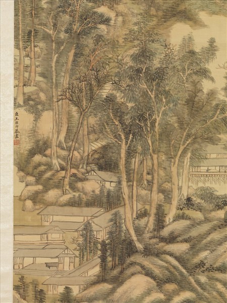 清王原祁雲山無盡圖　軸