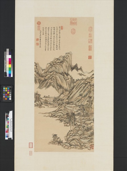 清王原祁畫中有詩圖　軸