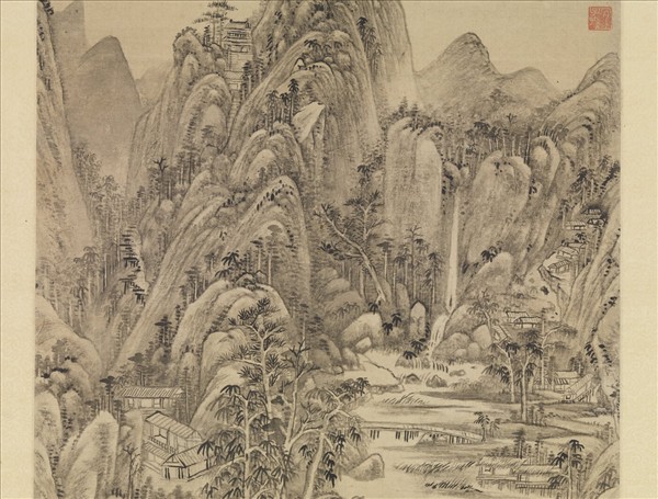 清王原祁仿北宋人山水　軸