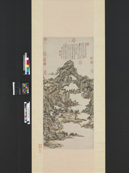 清王原祁仿黃公望秋山　軸