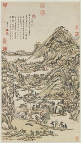 清王原祁仿黃公望山水　軸