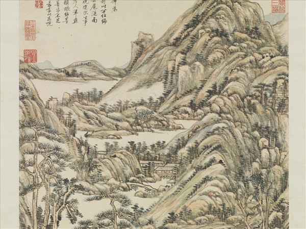 清王原祁仿黃公望山水　軸