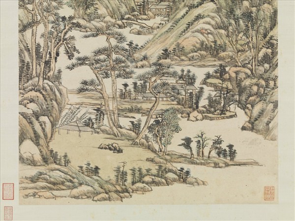 清王原祁仿黃公望山水　軸