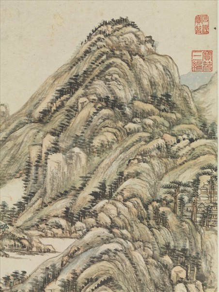 清王原祁仿黃公望山水　軸