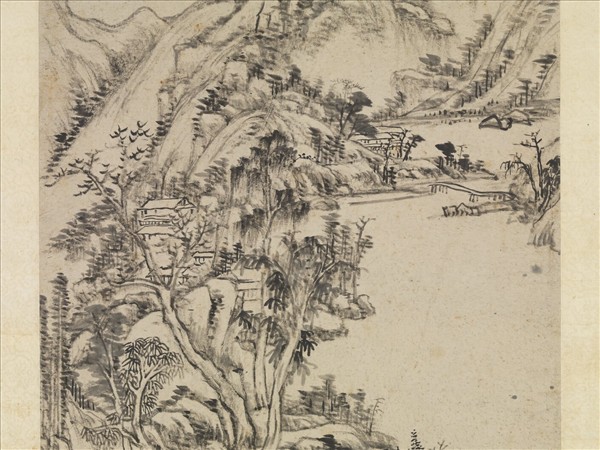 清王原祁仿黃公望筆意　軸