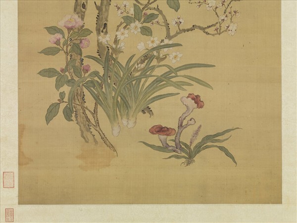 清蔣廷錫歲朝圖　軸