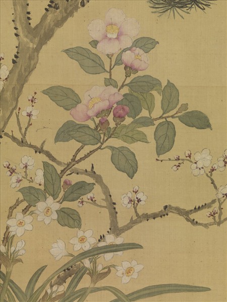 清蔣廷錫歲朝圖　軸