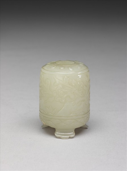 玉梅花三足水盛