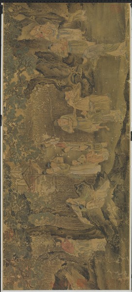 宋龔開人物　軸