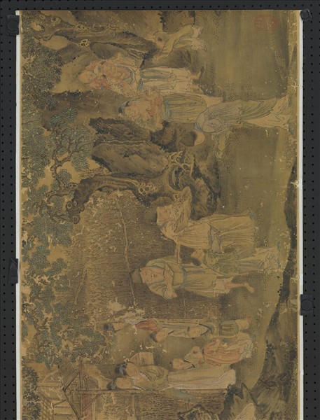 宋龔開人物　軸