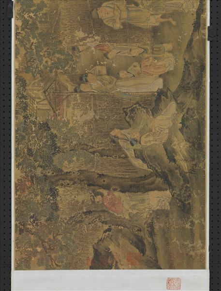 宋龔開人物　軸