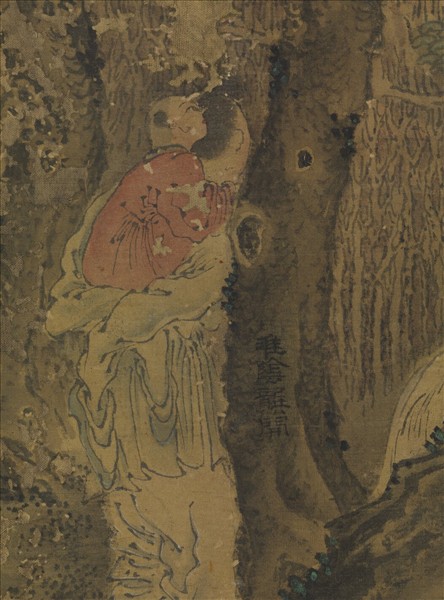 宋龔開人物　軸