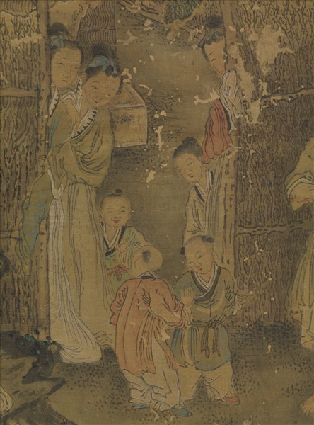 宋龔開人物　軸