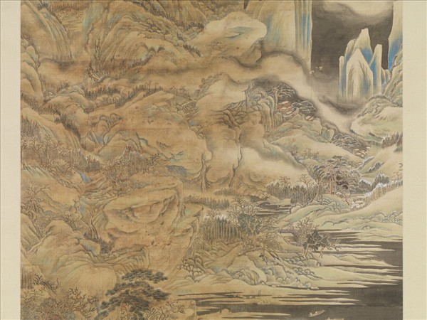 清王廷章雪景山水　軸